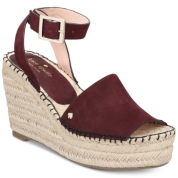 Kate Spade New York Felipa Deep Cherry Nubuck - Picture 1 of 5